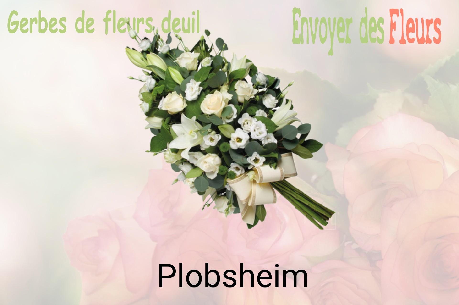 Gerbe de fleurs de deuil livrée à Plobsheim